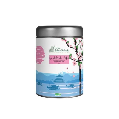 La délicate Aïko 40g - Tisane BIO de menthe poivrée, jasmin, badiane