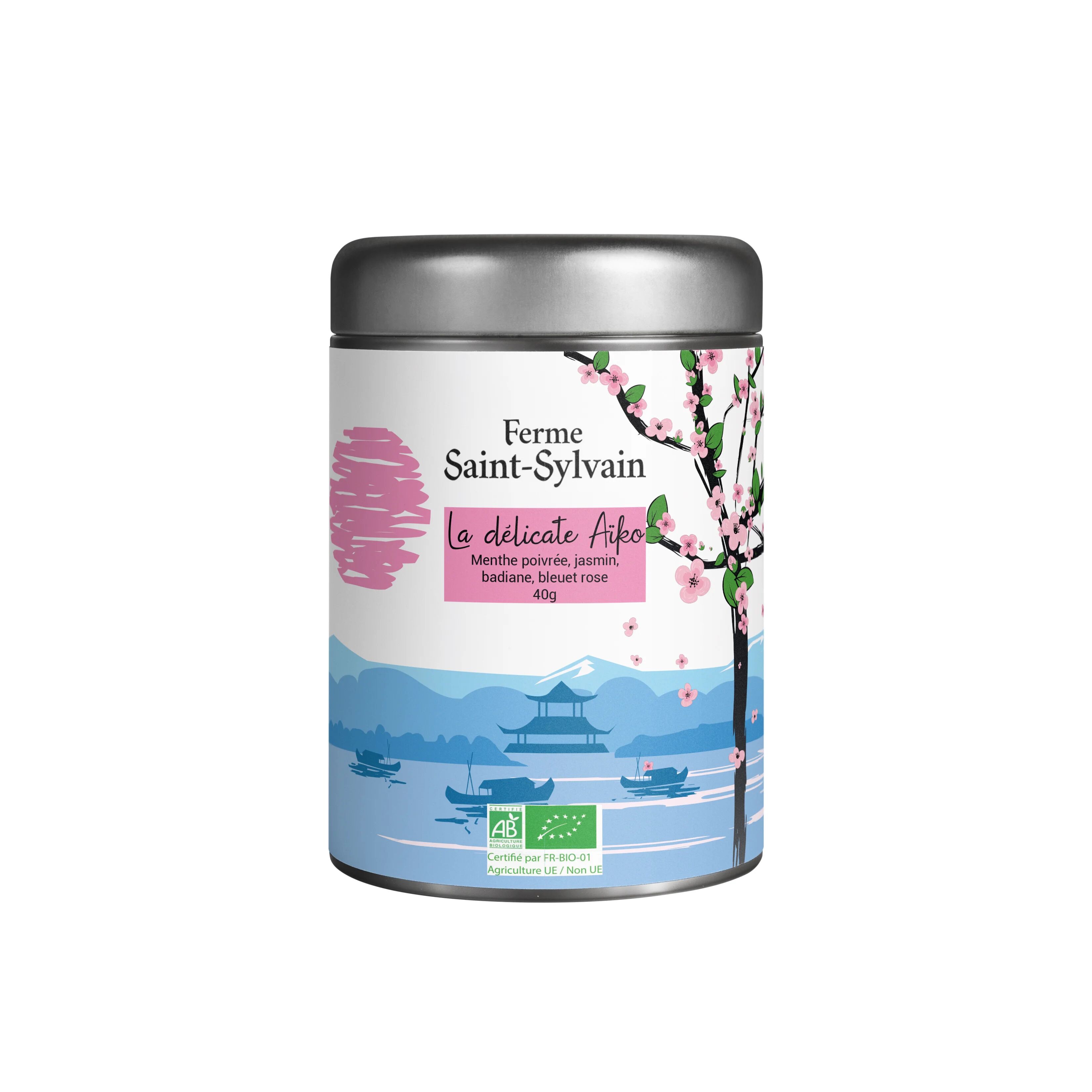 The delicate Aïko 40g - ORGANIC herbal tea of peppermint, jasmine, star anise