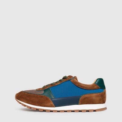 Travis R - Cognac/Blue