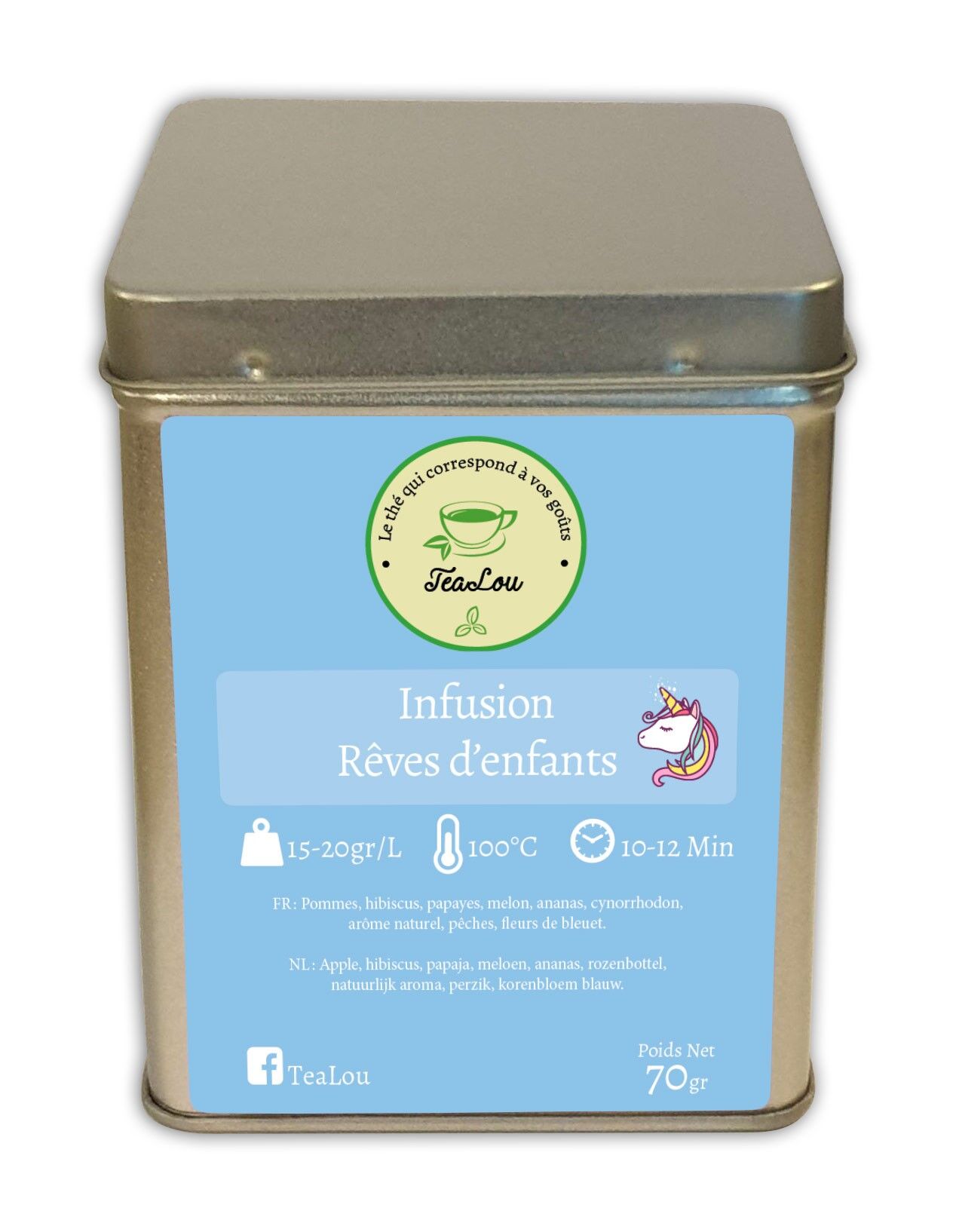 Infuso di melone e pesca Sogni di bambini - Scatola da 70g