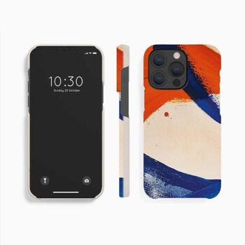 Coque Mobile Rouge Bleu Strokes - iPhone 13 Pro Max 2