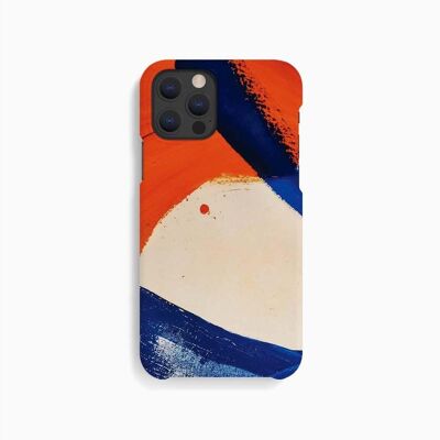 Coque Mobile Rouge Bleu Strokes - iPhone 12 Pro Max
