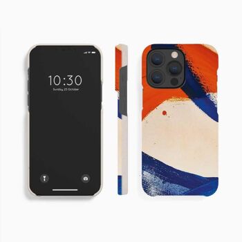 Coque Mobile Rouge Bleu Strokes - iPhone 12 Pro Max 3