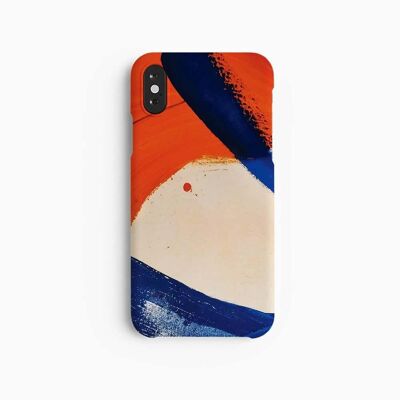 Coque Mobile Rouge Bleu Strokes - iPhone X XS