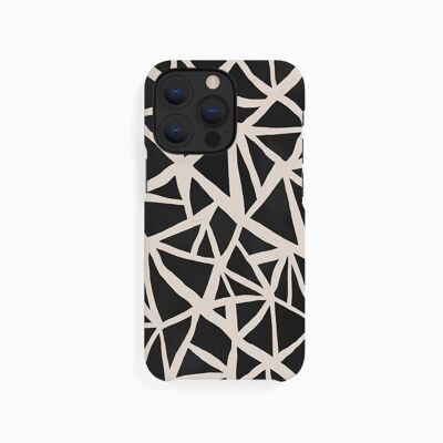 Handyhülle Dreiecke Schwarz Weiß - iPhone 13 Pro Max