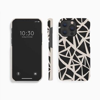 Coque Mobile Triangles Noir Blanc - iPhone 13 2