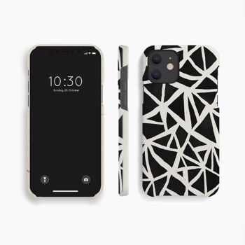 Coque Mobile Triangles Noir Blanc - iPhone 13 8
