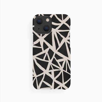 Coque Mobile Triangles Noir Blanc - iPhone 13 Mini