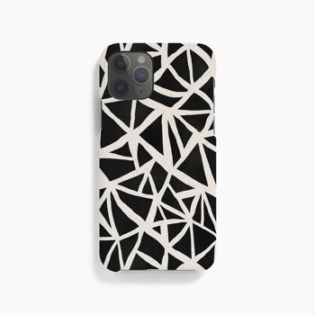 Coque Mobile Triangles Noir Blanc - iPhone 12 Pro Max 9