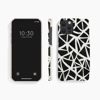 Coque Mobile Triangles Noir Blanc - iPhone 12 12 Pro 7