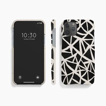 Coque Mobile Triangles Noir Blanc - iPhone 12 12 Pro 10