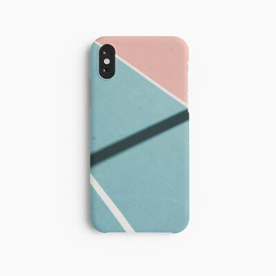 Mobile Case Pastel Tennis Court - iPhone X XS