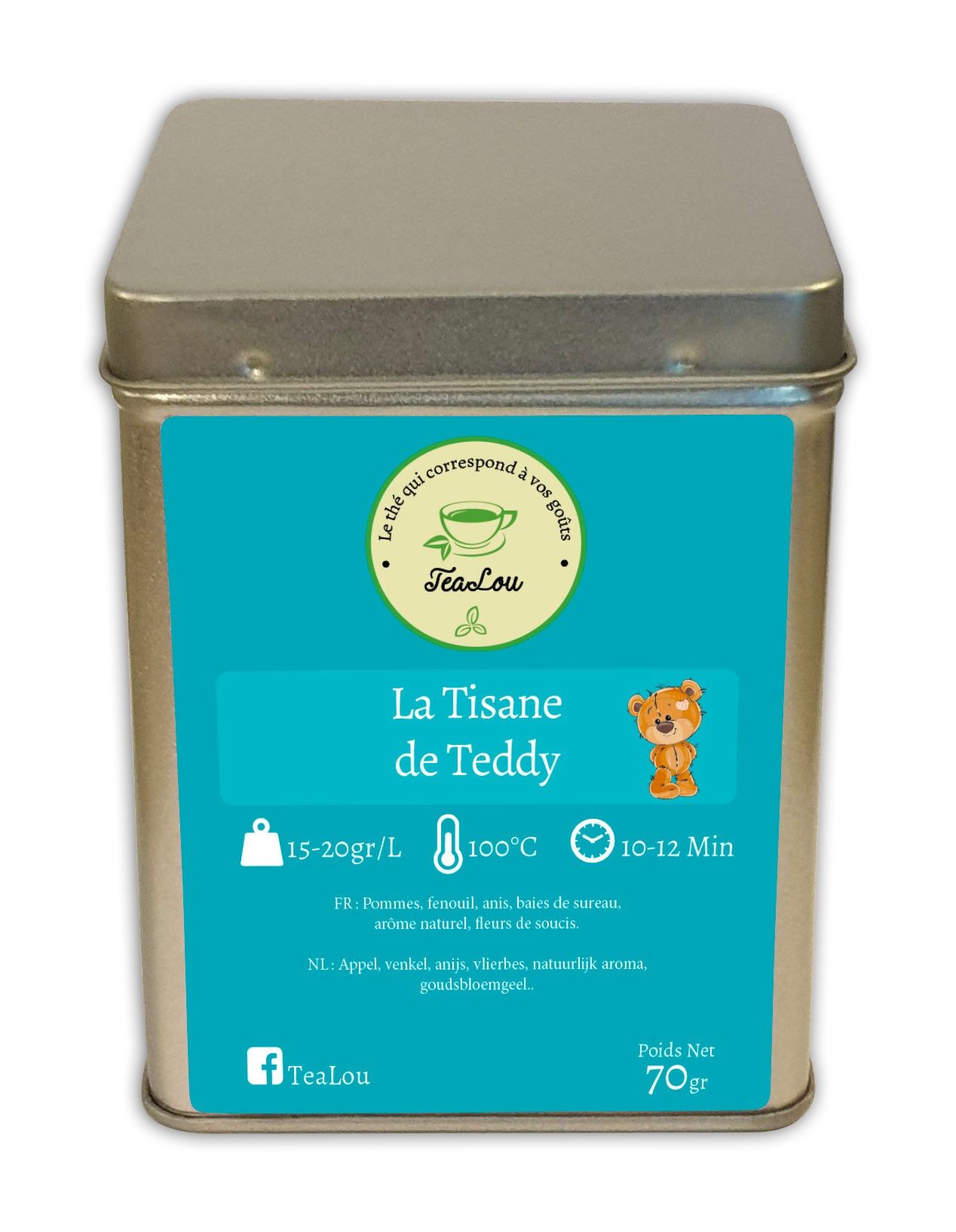 Teddy's Herbal Tea - Schachtel mit 70 g