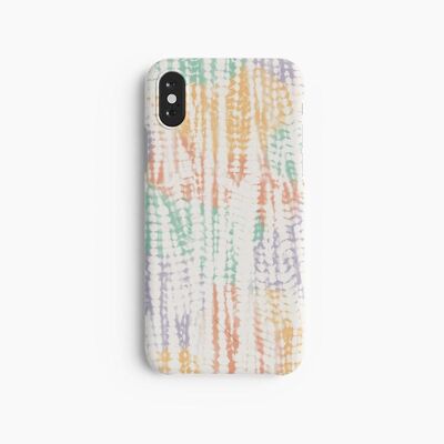 Mobile Case Shibori Tie Dye Rainbow - iPhone XR