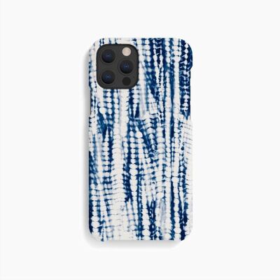 Custodia per cellulare Shibori Tie Dye Indigo - iPhone 12 12 Pro