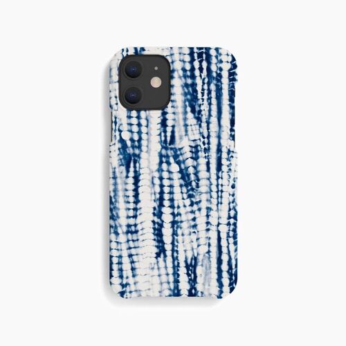 Mobile Case Shibori Tie Dye Indigo - iPhone 12 Mini