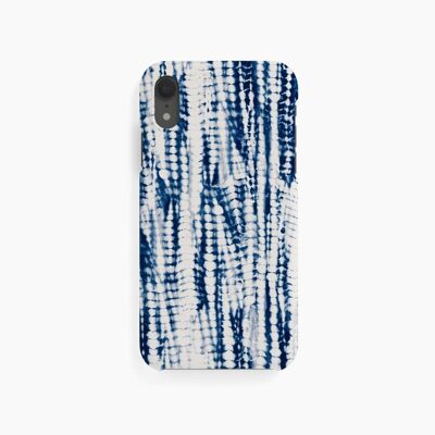 Handyhülle Shibori Tie Dye Indigo - iPhone XR