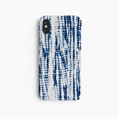 Coque Mobile Shibori Tie Dye Indigo - iPhone X XS