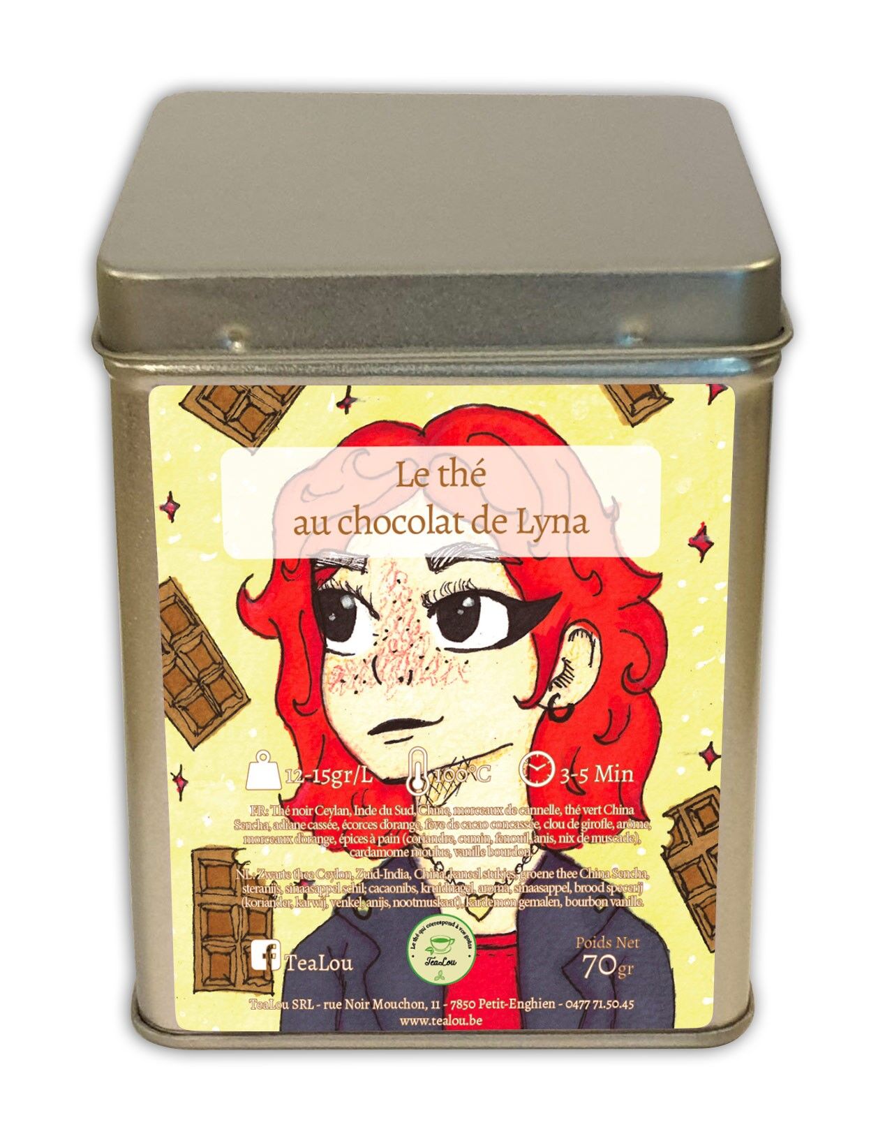 Tè al cioccolato di Lyna - Scatola da 70g