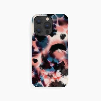 Coque Mobile Bleu Rose Noir Abstrait - iPhone 13 Pro Max