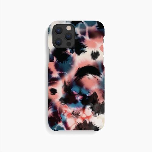 Mobile Case Blue Pink Black Abstract - iPhone 12 12 Pro