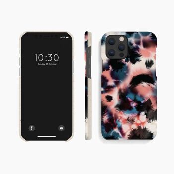 Coque Mobile Bleu Rose Noir Abstrait - iPhone 12 12 Pro 6