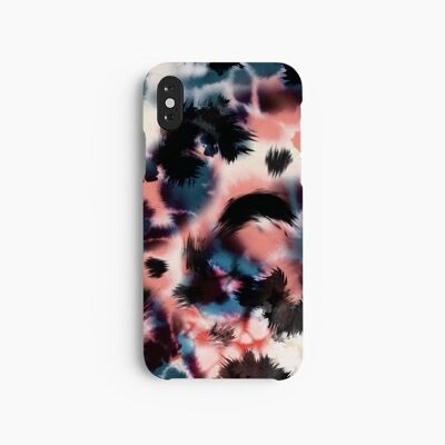 Mobile Case Blue Pink Black Abstract - iPhone X XS