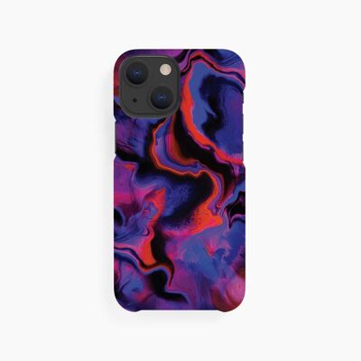 Coque Mobile Marbre Rouge Violet - iPhone 13