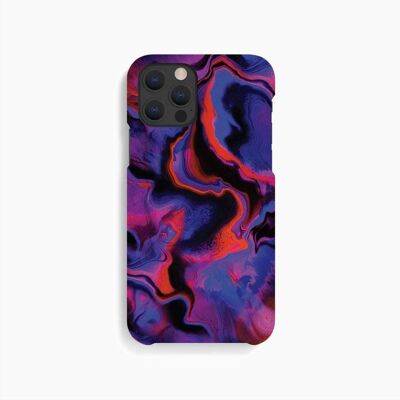 Custodia per cellulare Purple Red Marble - iPhone 12 12 Pro