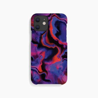 Funda para Móvil Morado Rojo Mármol - iPhone 12 Mini