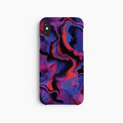 Coque Mobile Marbre Rouge Violet - iPhone X XS