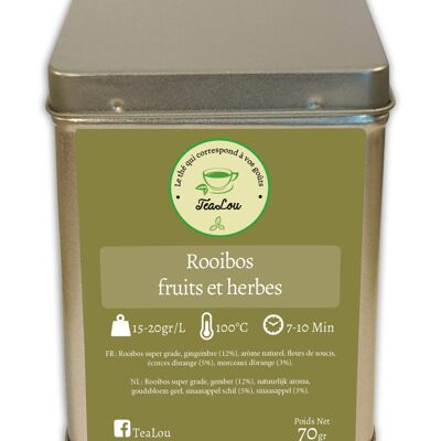 Rooibos fruits et herbes - Boîte de 70g