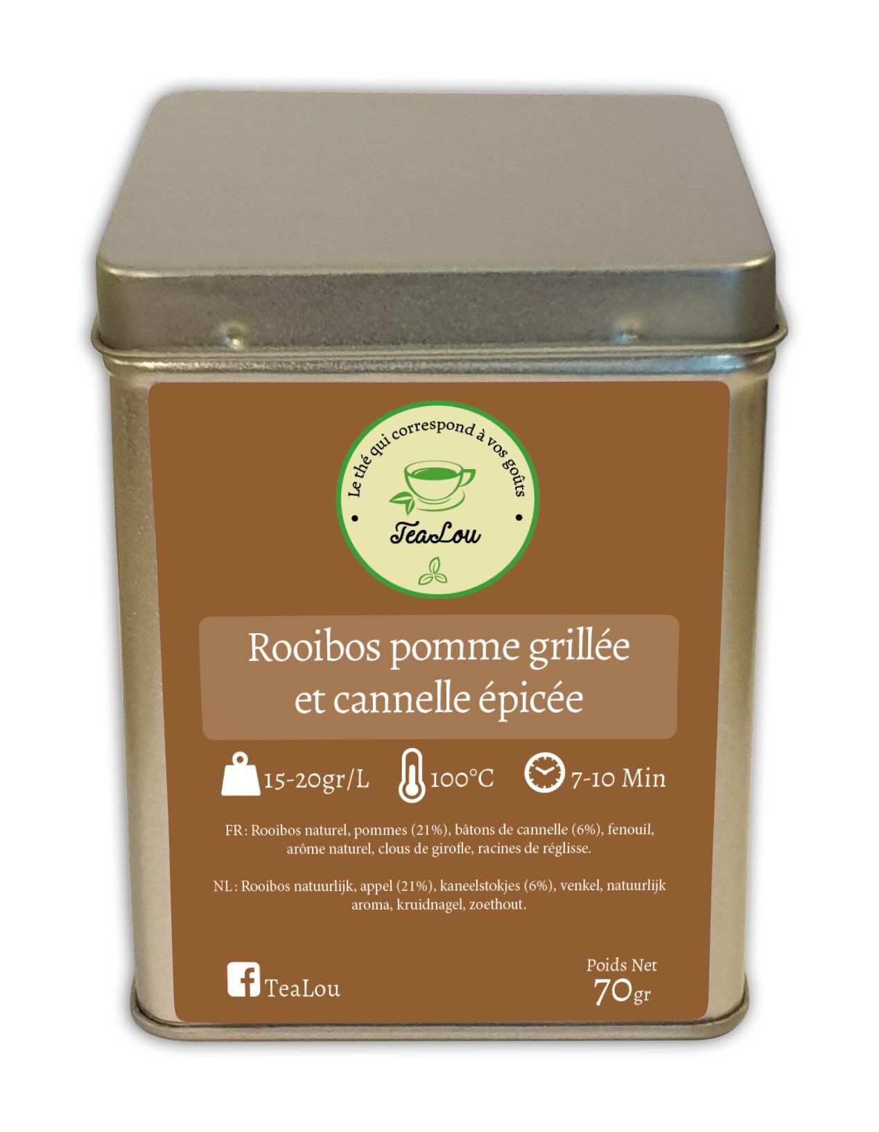 Gegrillter Apfel und würzige Zimt-Rooibos - Schachtel mit 70 g