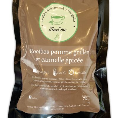 Rooibos pomme grillée et cannelle épicée - Sachet de 70g