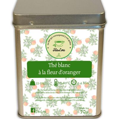 Thé blanc à la fleur d'oranger - Boîte de 70g