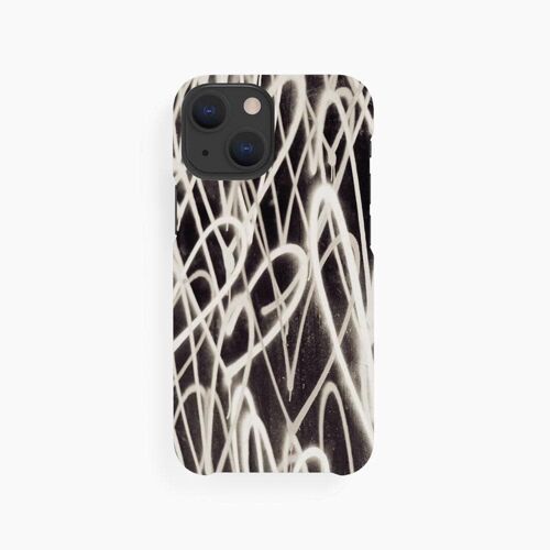 Mobile Case Grafitti Heart Black White - iPhone 13 Mini