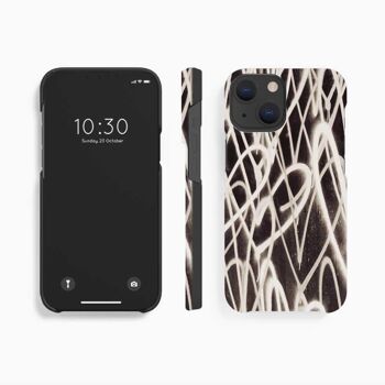 Coque Mobile Grafitti Coeur Noir Blanc - iPhone 12 12 Pro 4