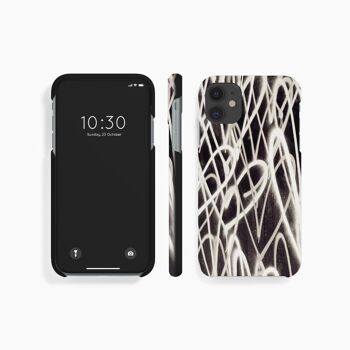 Coque Mobile Grafitti Coeur Noir Blanc - Samsung S21 FE 5G 9