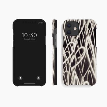 Coque Mobile Grafitti Coeur Noir Blanc - Samsung S21 FE 5G DT 8