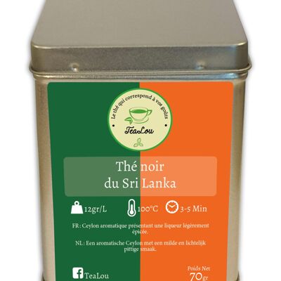 Thé noir du Sri Lanka - Boîte de 70g