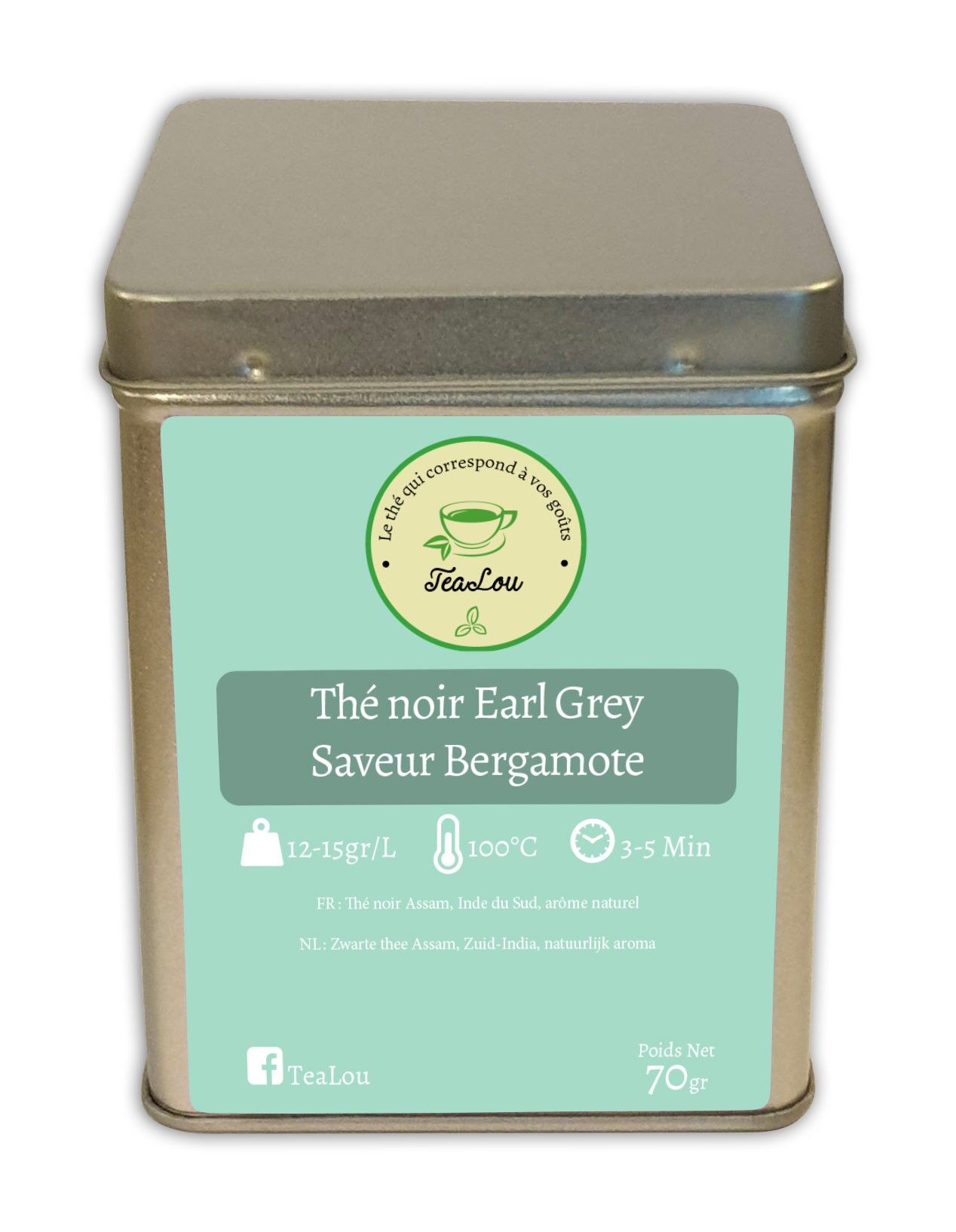 Earl Gray Bergamot black tea - Box of 70g