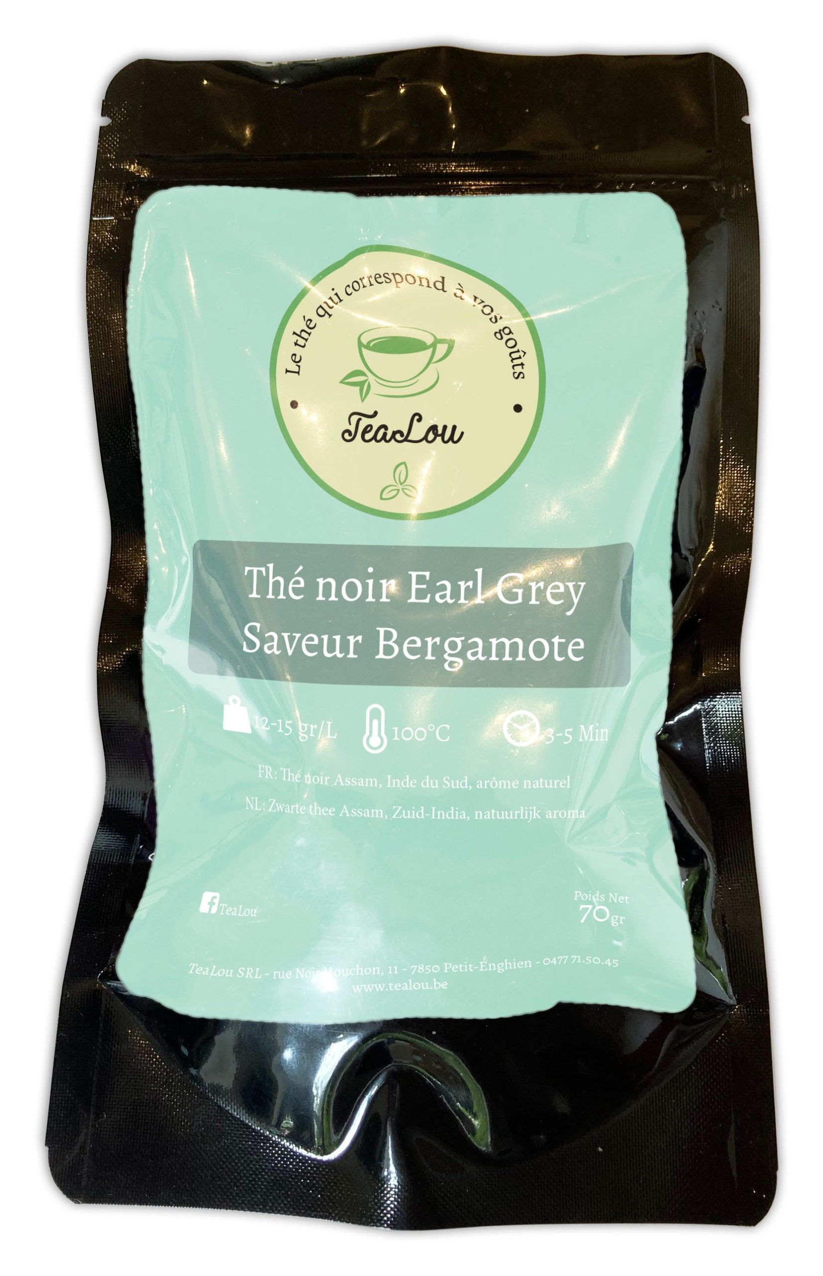 Earl Gray Bergamot black tea - 70g bag