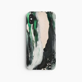 Coque Mobile Peinture Verte - iPhone X XS 1