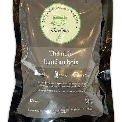 Thé noir fumé au bois - Sachet de 70g