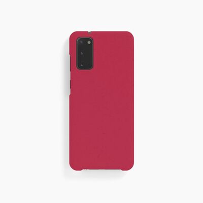 Custodia per cellulare rosso melograno - Samsung S20
