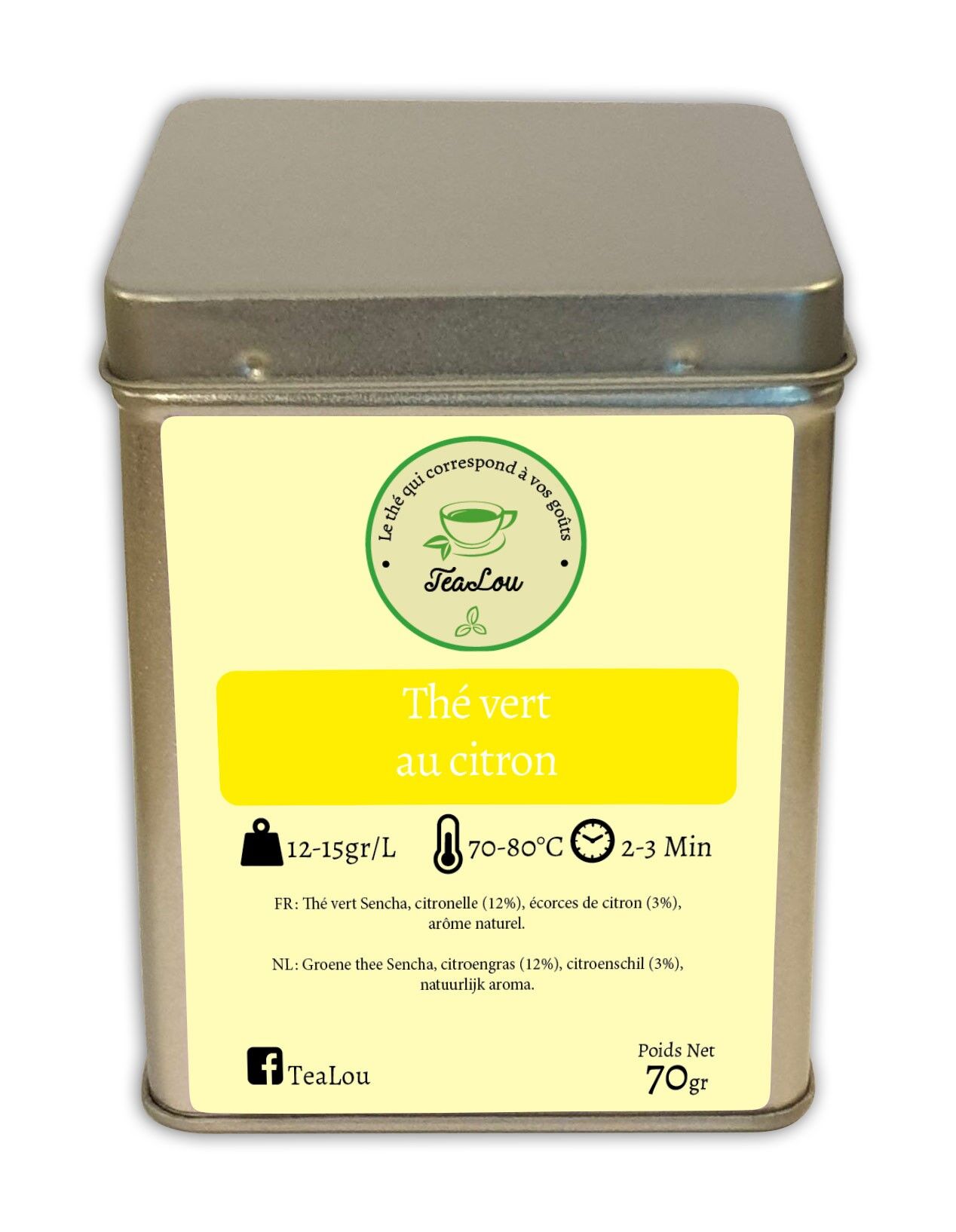 Tè verde al limone - Scatola da 70g