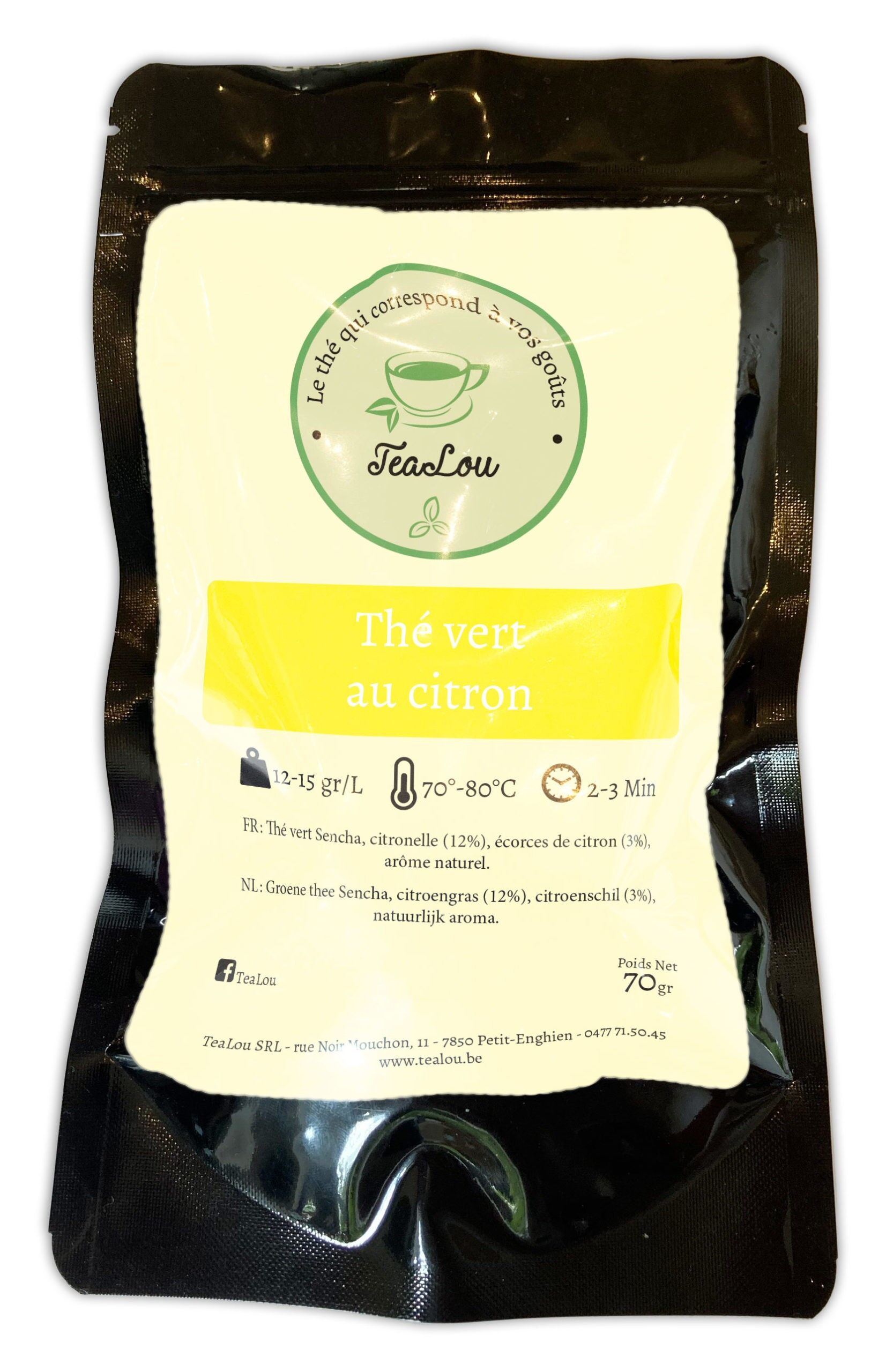 Zitronengrüner Tee - 70g Beutel