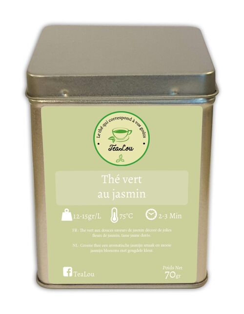 Thé vert au jasmin - Boîte de 70g