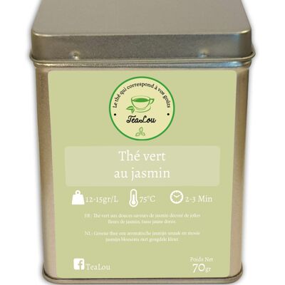 Thé vert au jasmin - Boîte de 70g