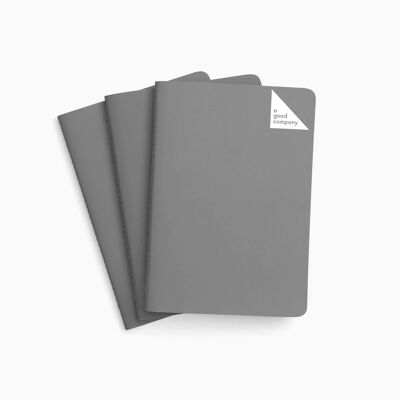 Carnet de poche A6 - Gris pierre